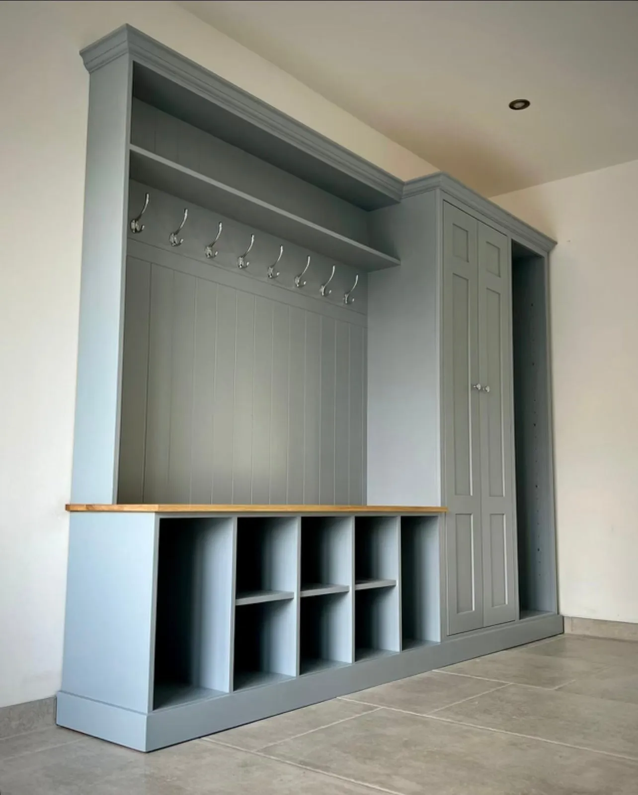 Shelved Boot Room Bench Combination