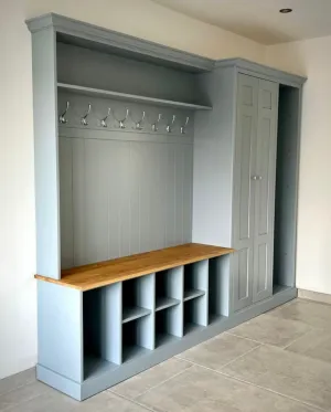 Shelved Boot Room Bench Combination