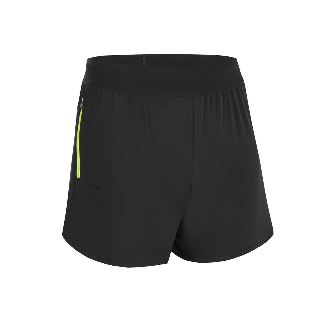 Short de Running respirant Enfant - KIPRUN dry  900 noir et gris