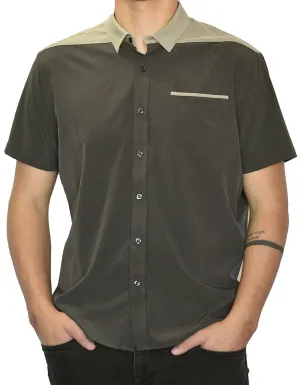 Short Sleeve "Point" Button-Up