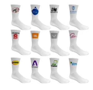Side Imprint Crew Socks