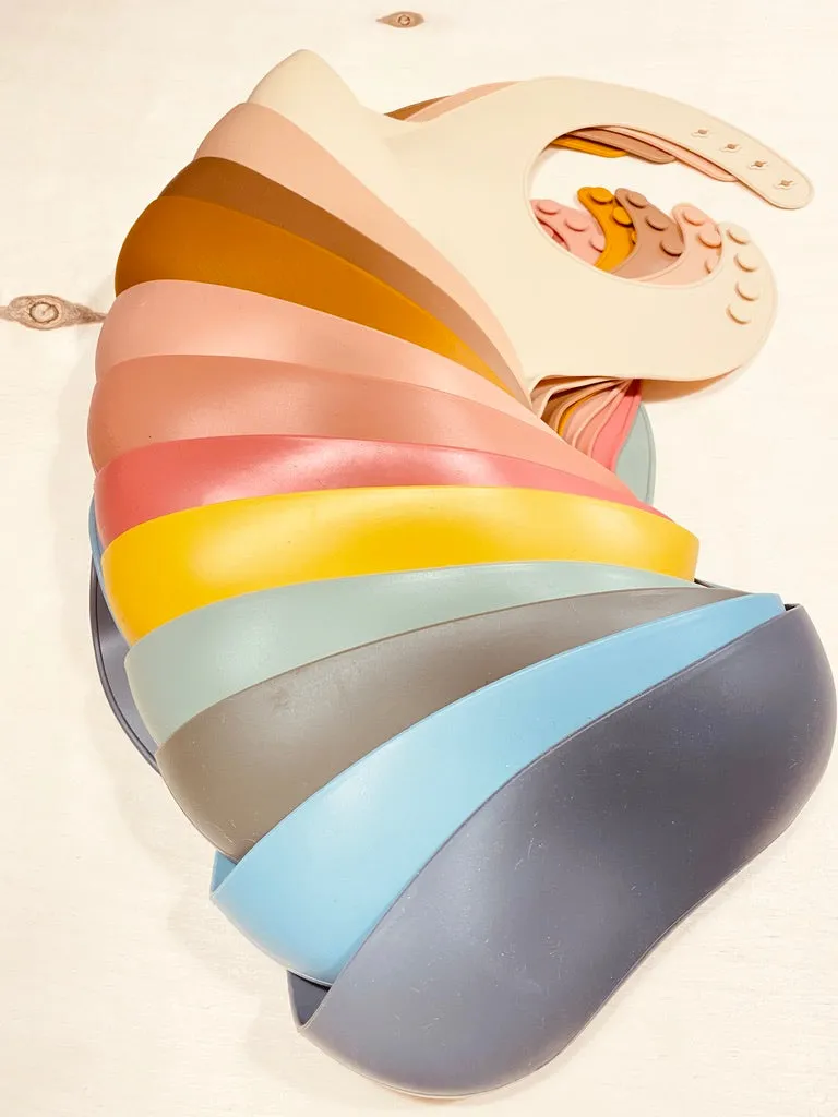 Silicone Bib - Olive