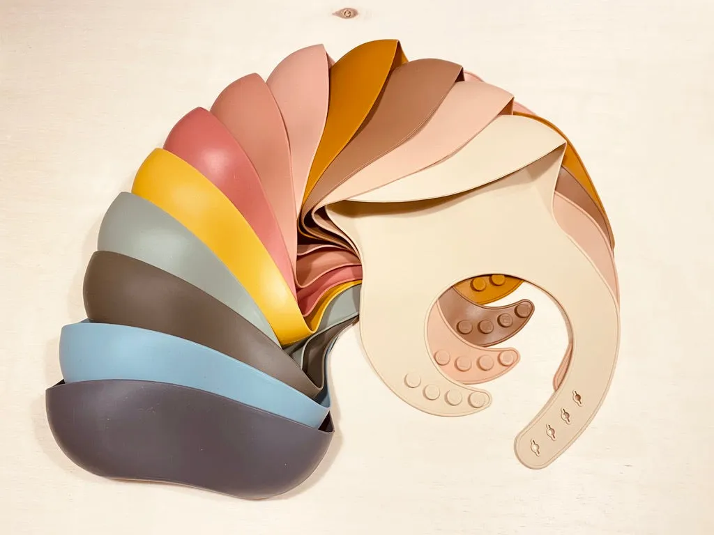 Silicone Bib - Olive