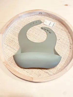 Silicone Bibs - Sage