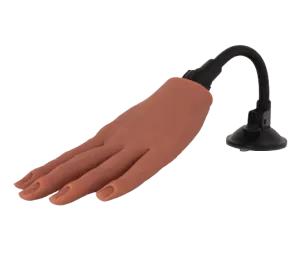 Silicone Practice Hand with stand -  05 Cocoa