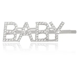 Silver Baby Word Hairclip