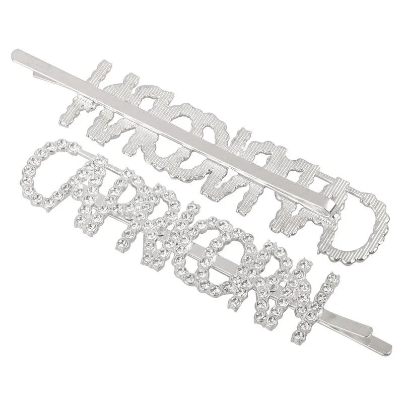 Silver Capricorn Hairclip