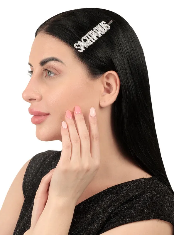 Silver Sagittarius Hairclip