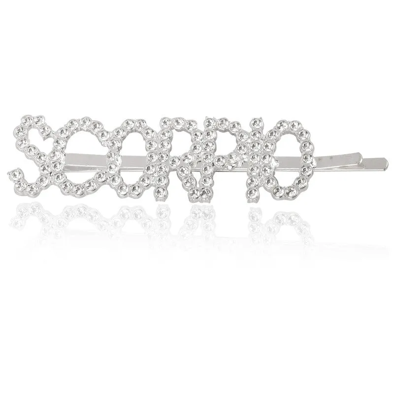 Silver Scorpio Hairclip