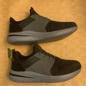 Skechers‎ Men's Delson 3.0 Cicada Sneaker Black/Gray 210238 Size 13