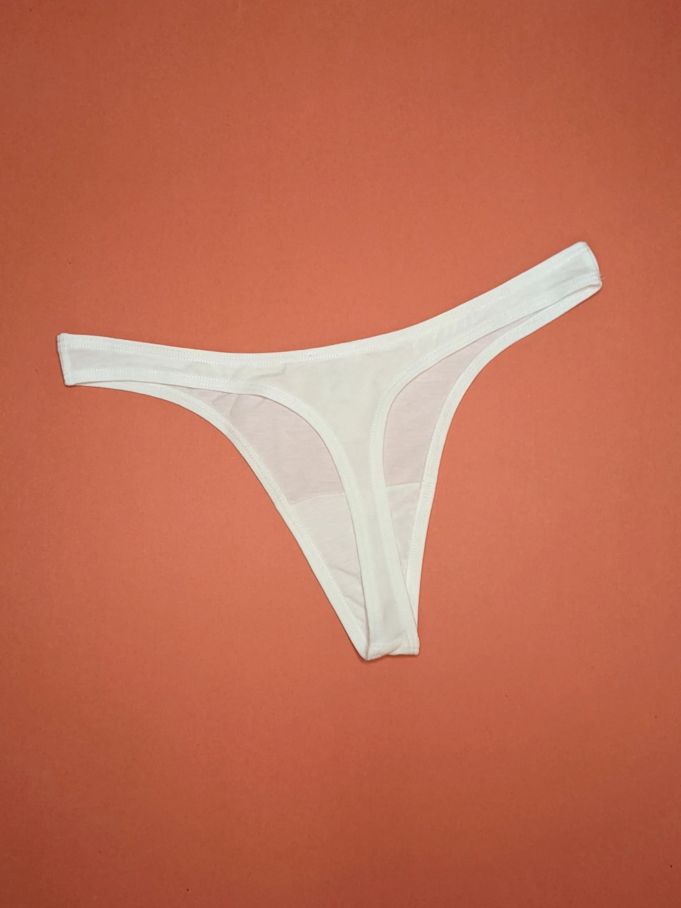 Skin: Graysen Organic Cotton Thong - White