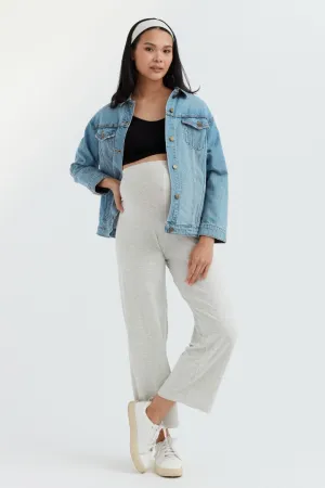 Soft Essential Bamboo Knit Wide-Leg Pant