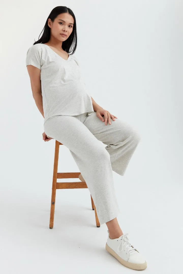 Soft Essential Bamboo Knit Wide-Leg Pant