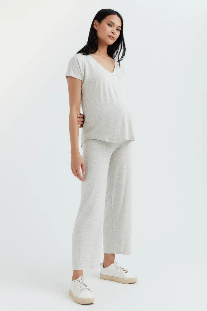 Soft Essential Bamboo Knit Wide-Leg Pant