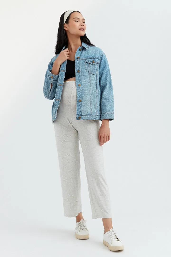 Soft Essential Bamboo Knit Wide-Leg Pant