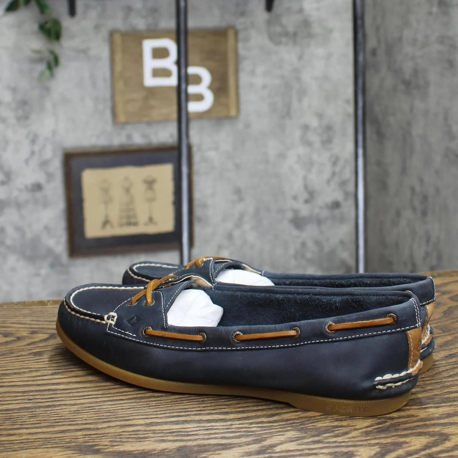 Sperry Women's Authentic Original Skimmer Boat Shoe STS84652 Navy Blue 9.5M