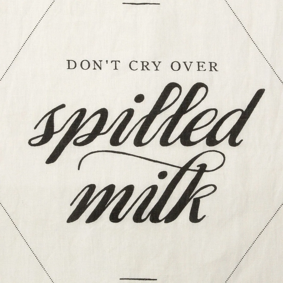 Spilled Milk Pure Linen Tea Towel