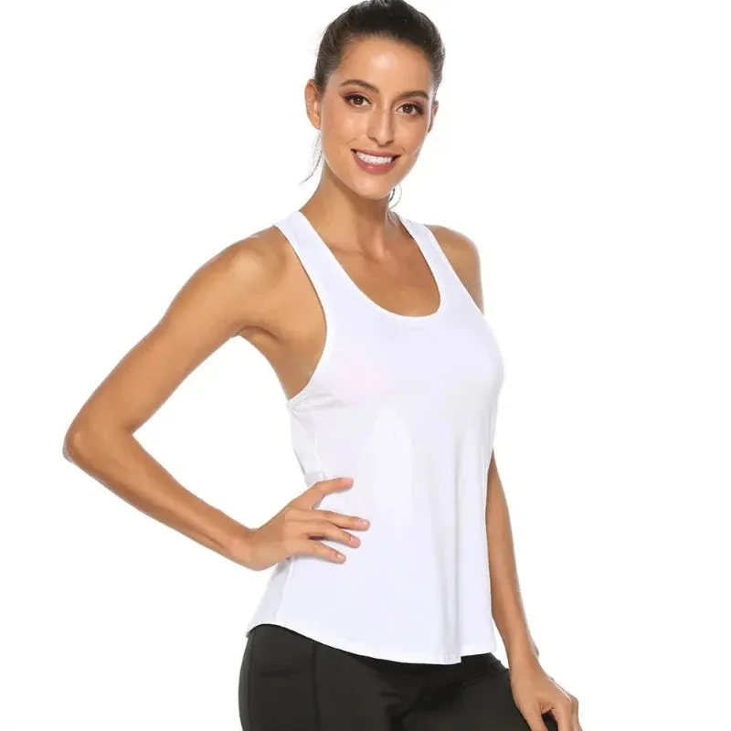 Sporty Elegance: Backless Yoga Tank
