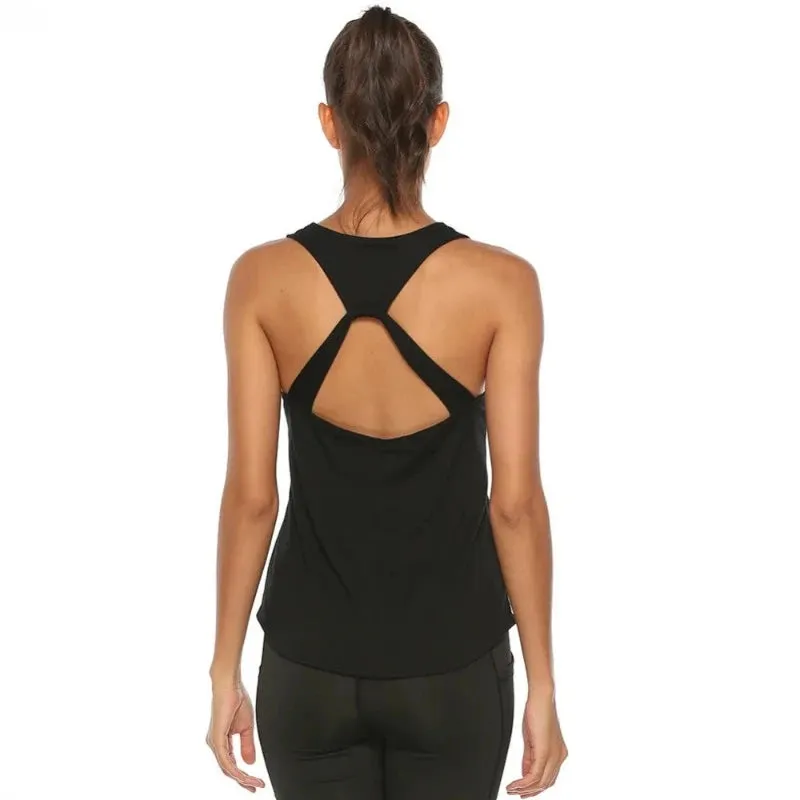 Sporty Elegance: Backless Yoga Tank