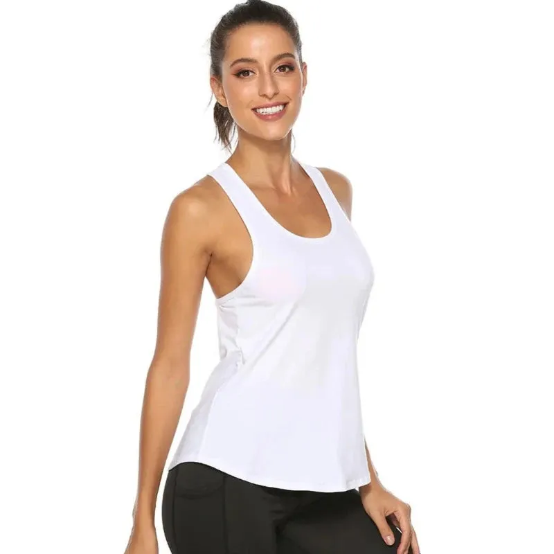 Sporty Elegance: Backless Yoga Tank