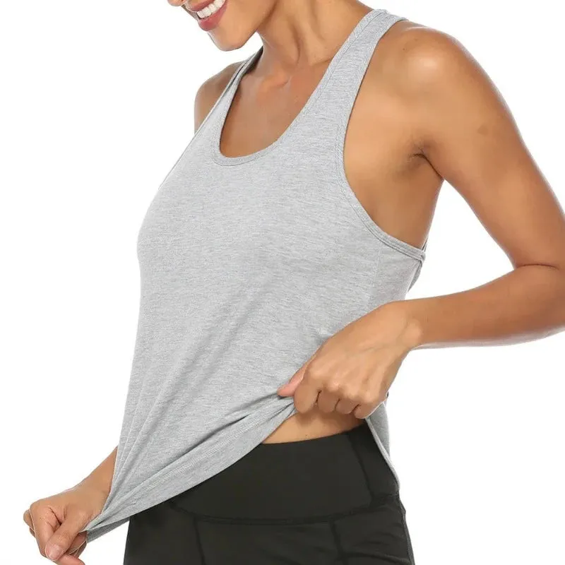 Sporty Elegance: Backless Yoga Tank