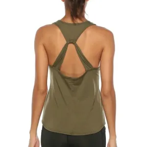 Sporty Elegance: Backless Yoga Tank