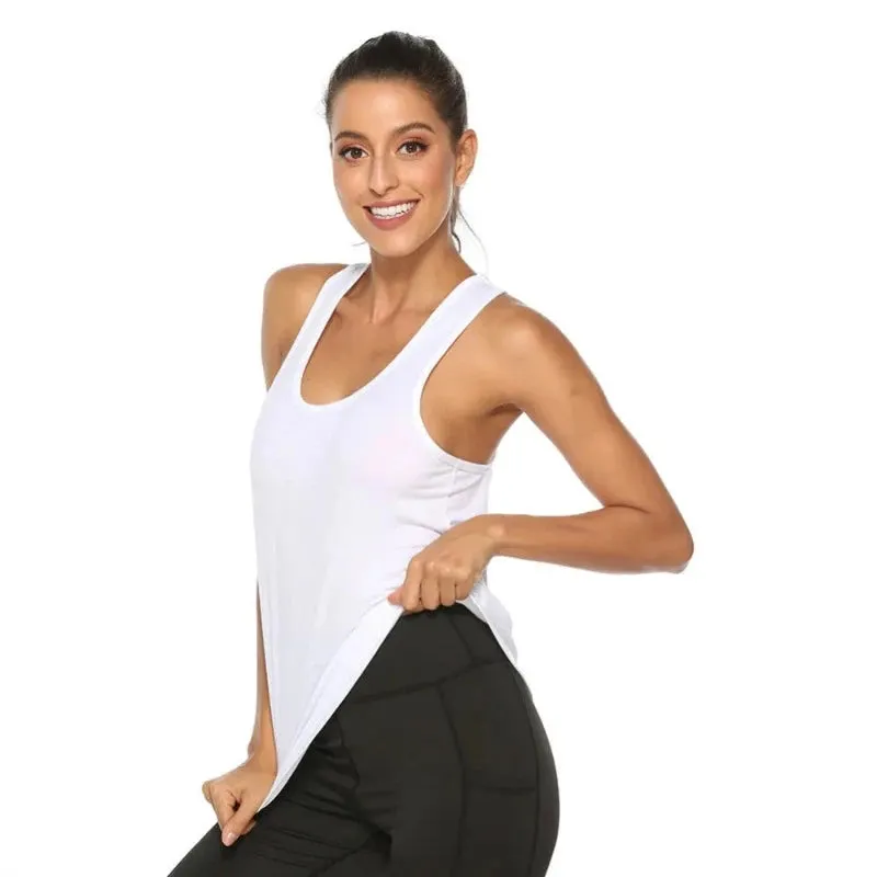 Sporty Elegance: Backless Yoga Tank