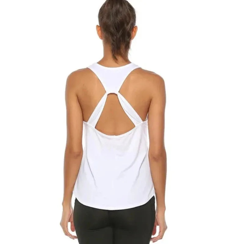 Sporty Elegance: Backless Yoga Tank