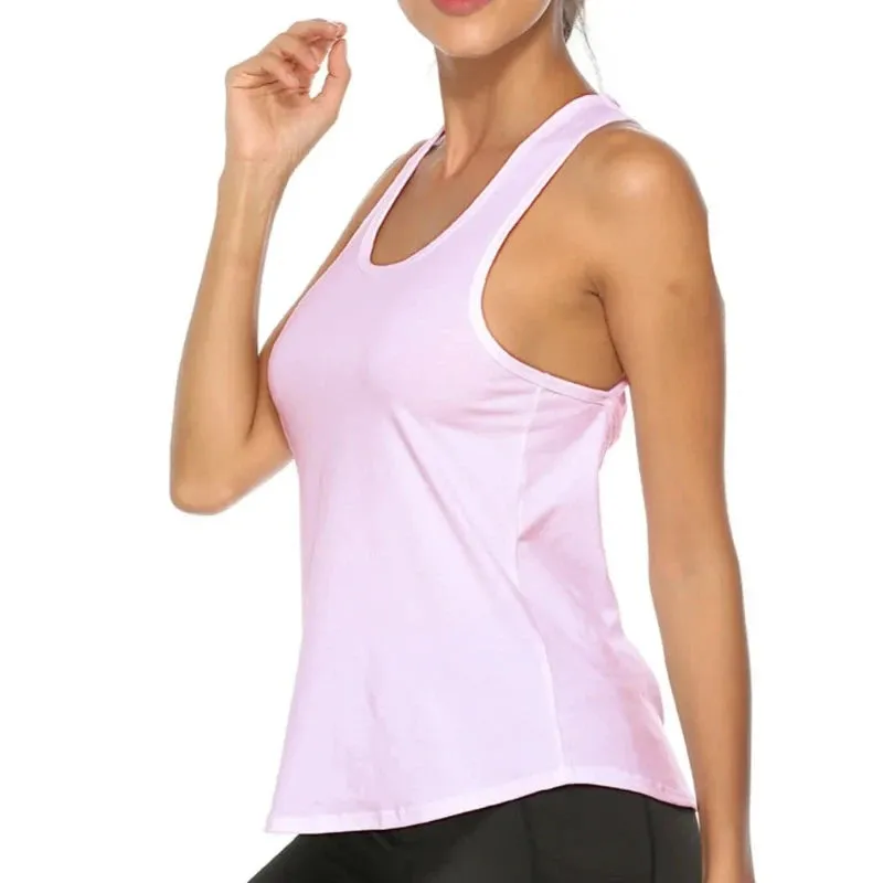 Sporty Elegance: Backless Yoga Tank