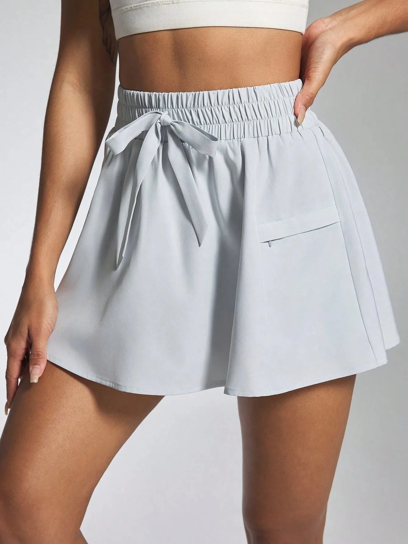 Sporty Skort with Zipper Pockets