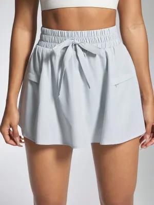 Sporty Skort with Zipper Pockets