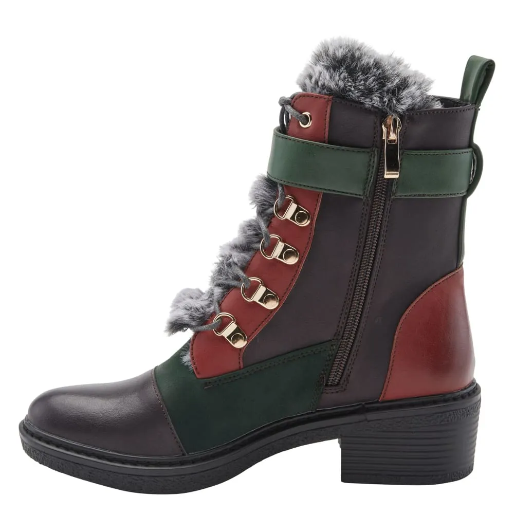 Spring Step Shoes Patrizia Hilvia Women's Stylish and Versatile Laceup Boots