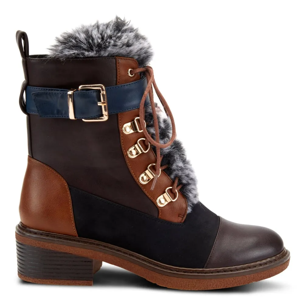 Spring Step Shoes Patrizia Hilvia Women's Stylish and Versatile Laceup Boots
