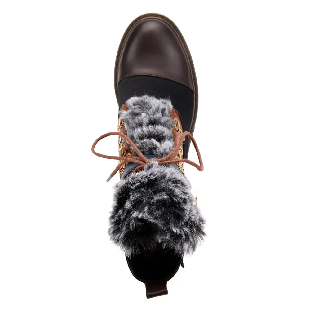 Spring Step Shoes Patrizia Hilvia Women's Stylish and Versatile Laceup Boots
