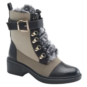 Spring Step Shoes Patrizia Hilvia Women's Stylish and Versatile Laceup Boots
