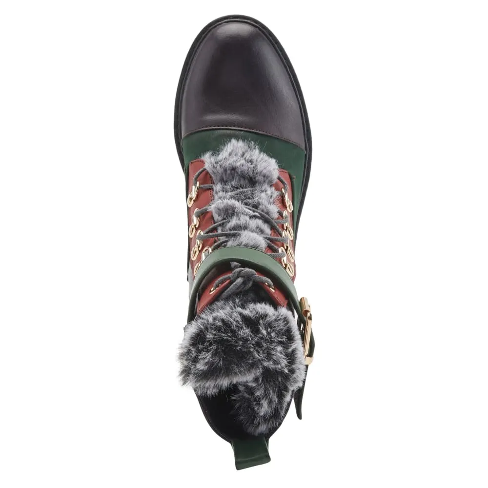 Spring Step Shoes Patrizia Hilvia Women's Stylish and Versatile Laceup Boots