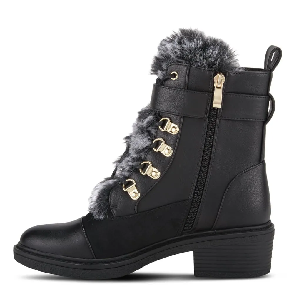 Spring Step Shoes Patrizia Hilvia Women's Stylish and Versatile Laceup Boots