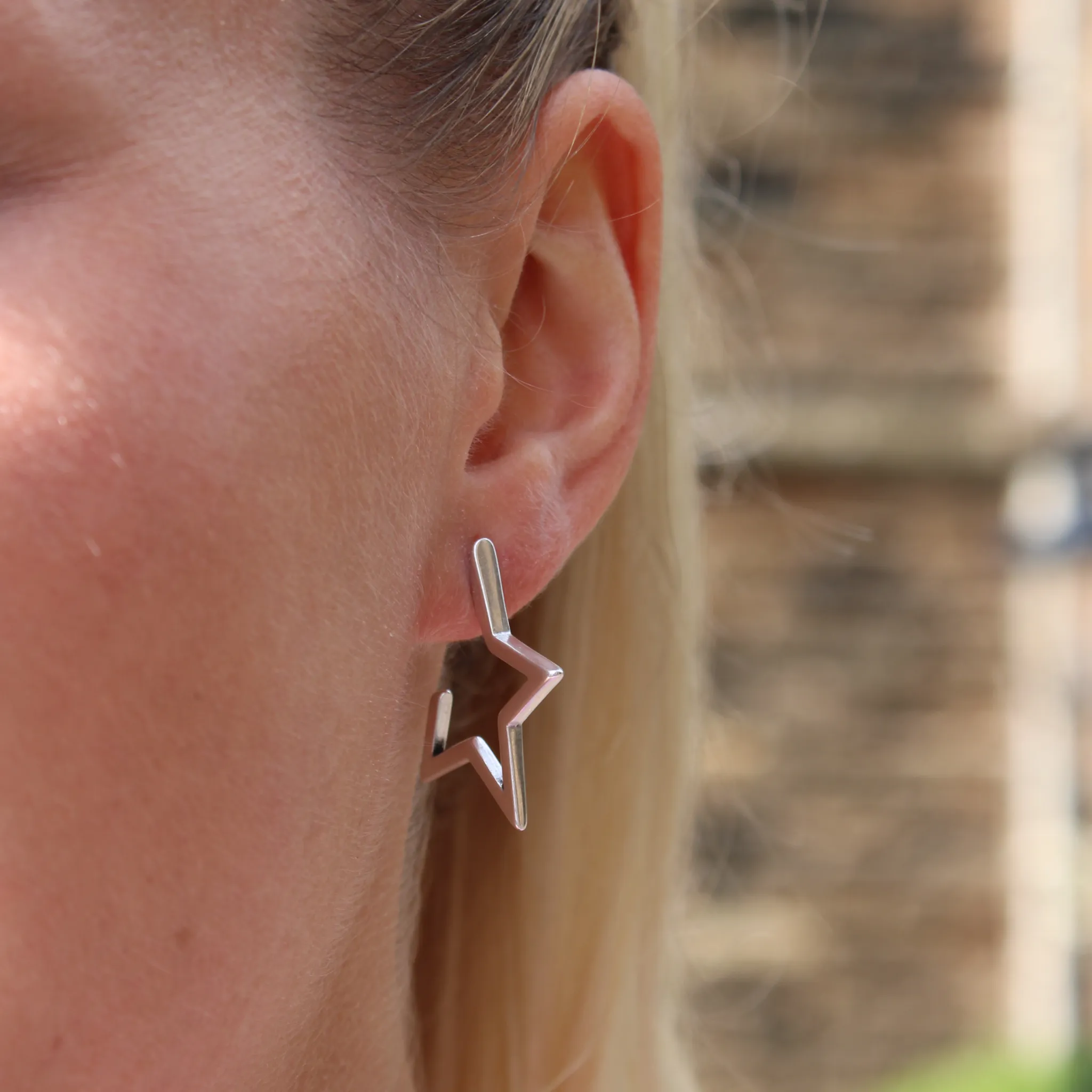 Star Hoops, Silver