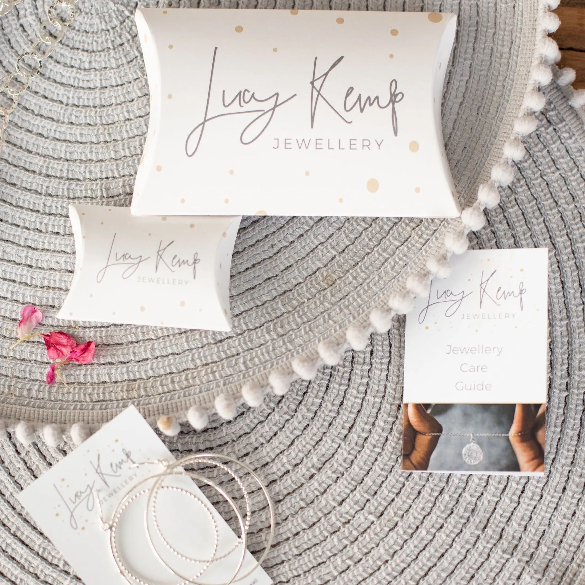 Sterling Silver Everyday Hoops - Light Leopard Print