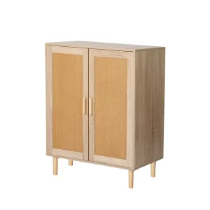 Storage Cabinet Rattan Dresser Chest of Drawers Tallboy Wooden Cabinet