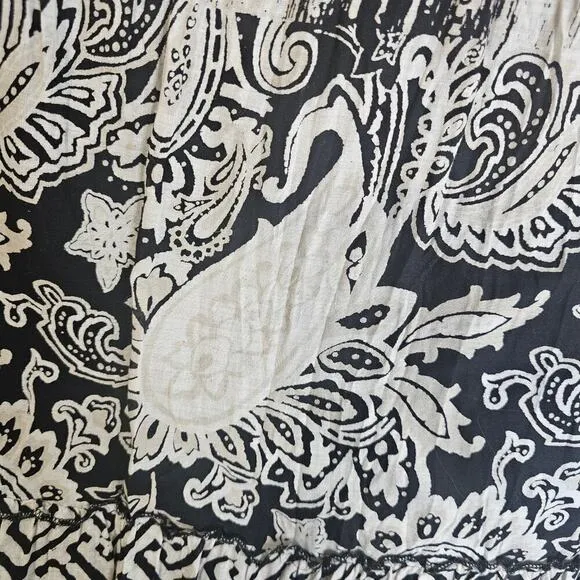 Style N Co 2XL Teared Flared Maxi Paisley floral Skirts. Lightweight. Soft.