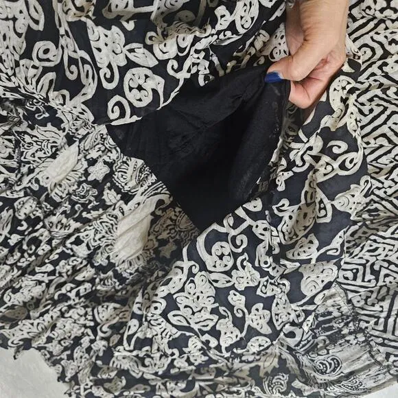 Style N Co 2XL Teared Flared Maxi Paisley floral Skirts. Lightweight. Soft.