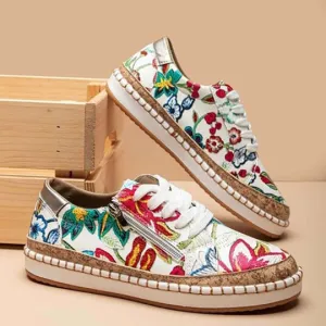 Stylish Santorini Flower Sneakers: This Season's Must-Have