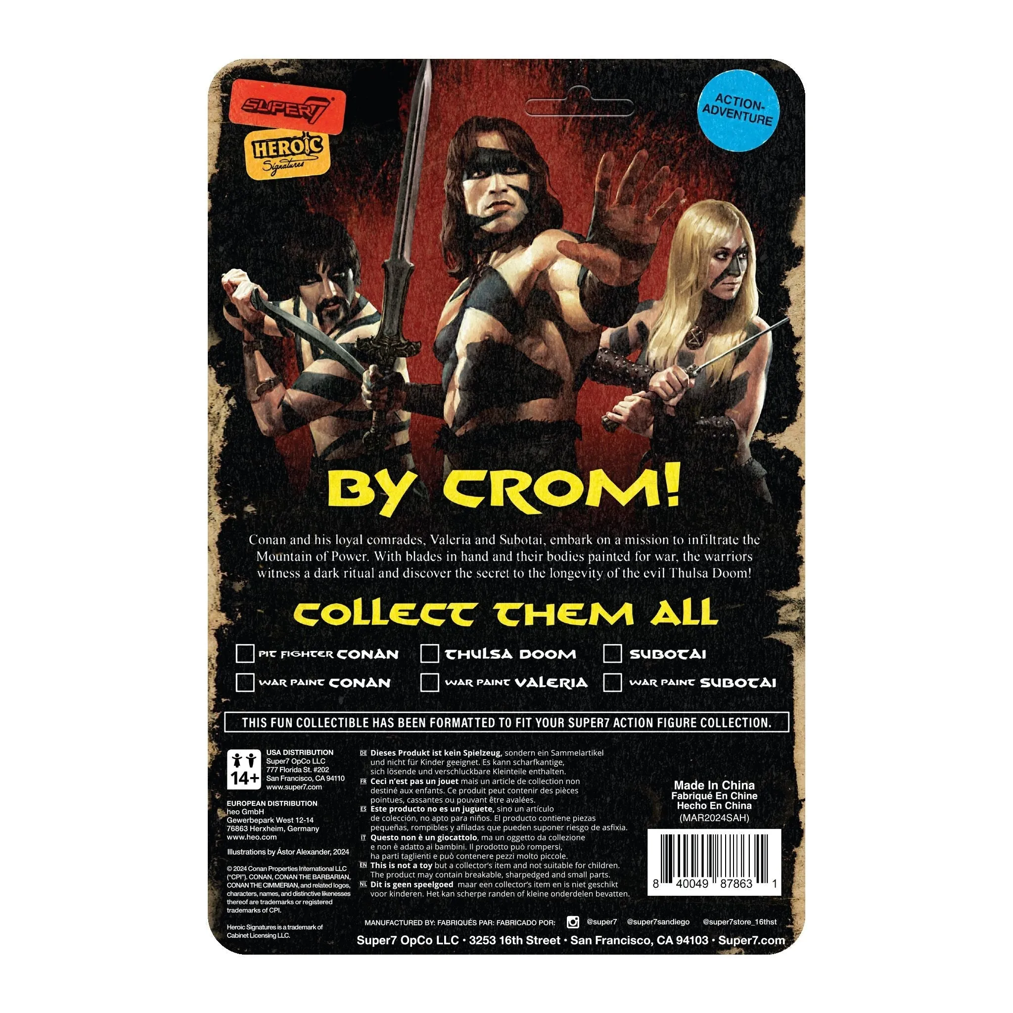 Super7 x CONAN THE BARBARIAN - VALERIA (WAR PAINT) ReAction Figure