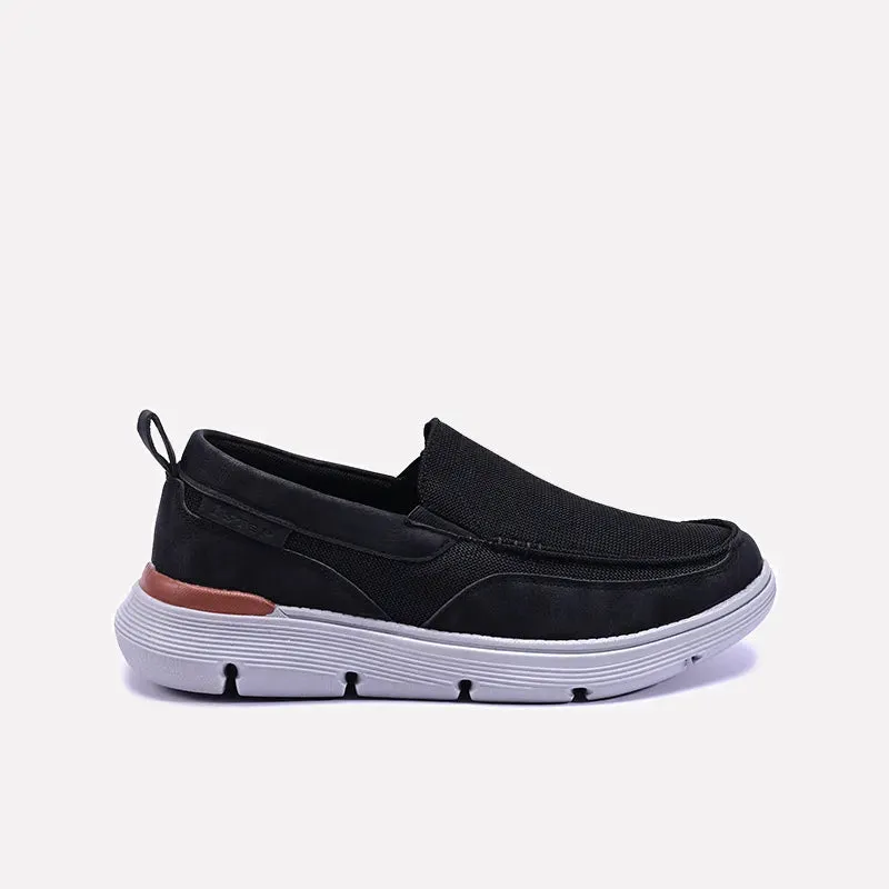 Swerve Black Slip On Sneakers 0120496