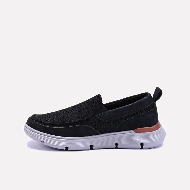 Swerve Black Slip On Sneakers 0120496