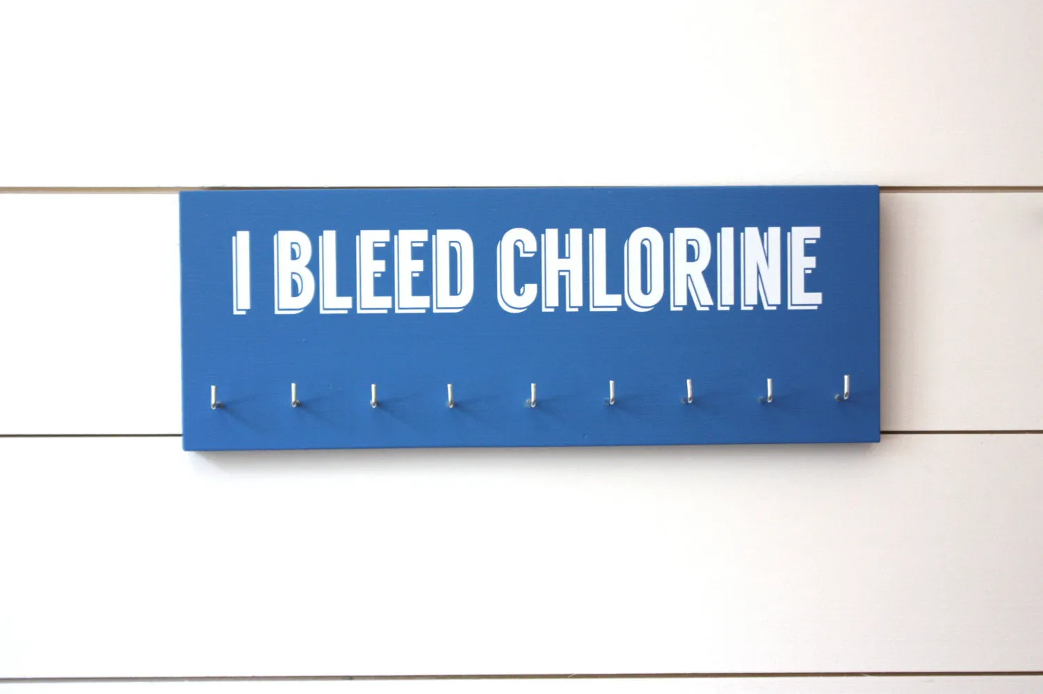Swim Medal Holder- I Bleed Chlorine - Medium
