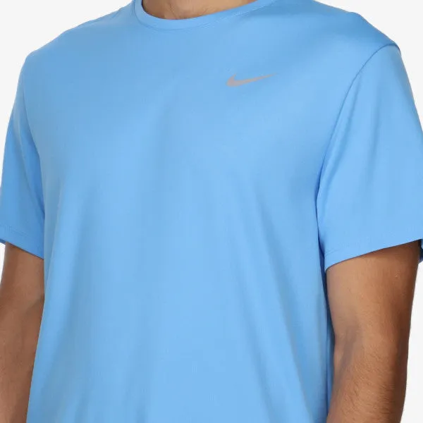 T SHIRT NIKE DRY-FIT RUN MAGLIA UOMO MAN TEE RUNNING AZZURRA