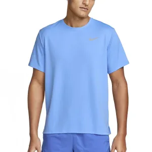T SHIRT NIKE DRY-FIT RUN MAGLIA UOMO MAN TEE RUNNING AZZURRA