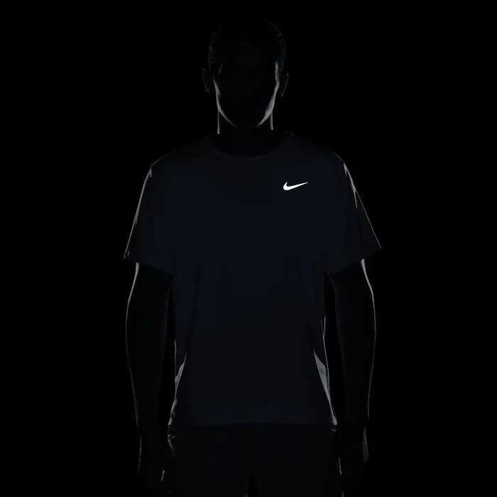 T SHIRT NIKE DRY-FIT RUN MAGLIA UOMO MAN TEE RUNNING AZZURRA